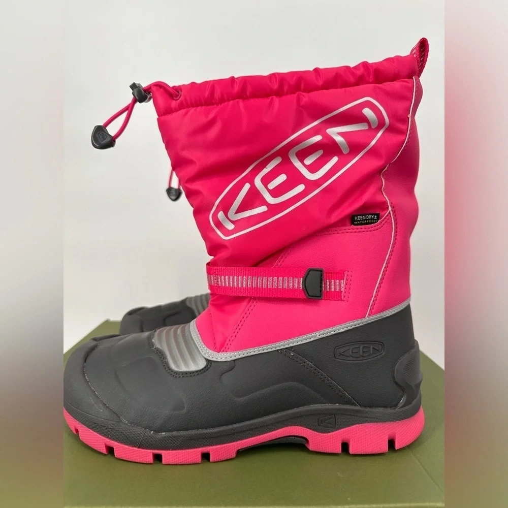 NIB KEEN Youth Pink Waterproof Snow Boots